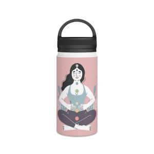 Stainless Steel Water Bottle, Handle Lid - Girl